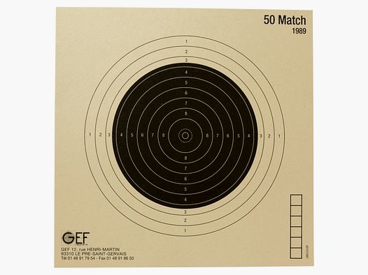 Cibles 50 Match (x100)