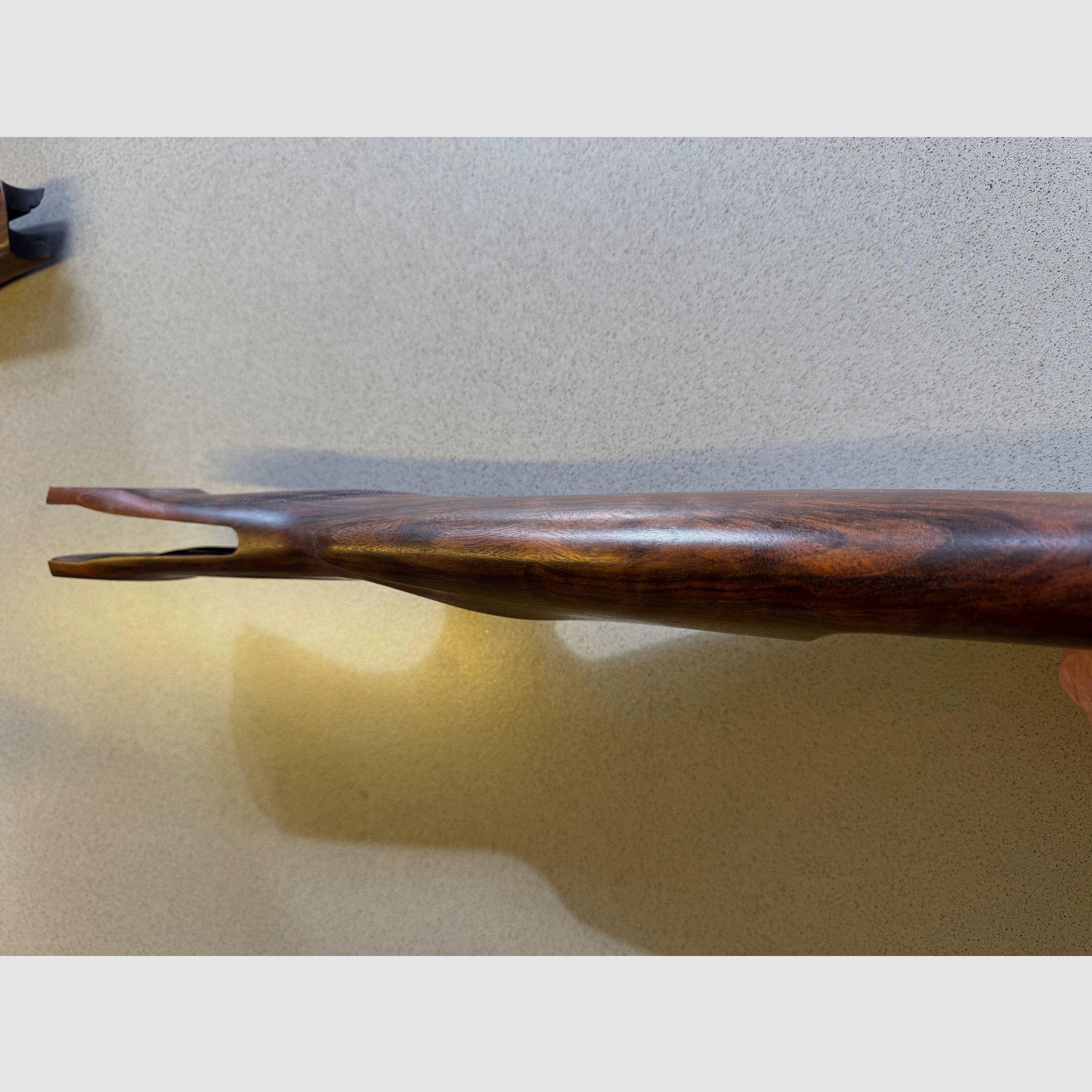 Blaser D99 Vorder und Hinterschaft mit lederbezogene Schaftkappe