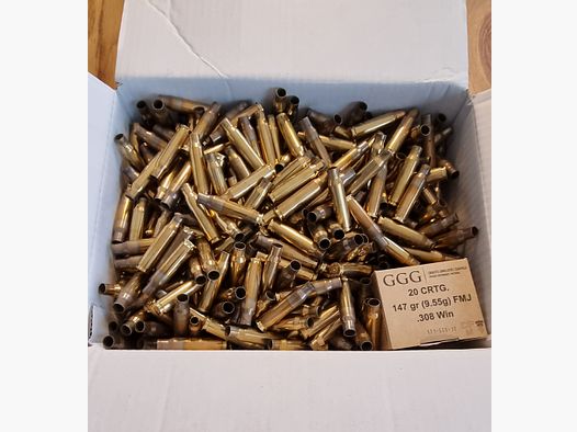 GGG, S&B Hülsen .308, ca. 550Stk. 6,8kg