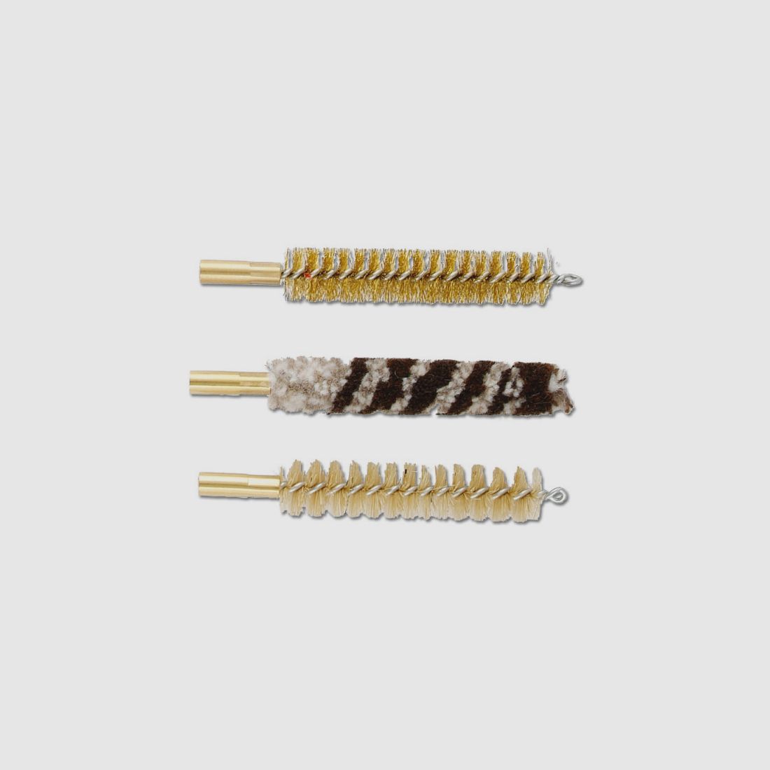 SET OF 3 RIFLE BRUSHES CALIBER 8MM IN BLISTER