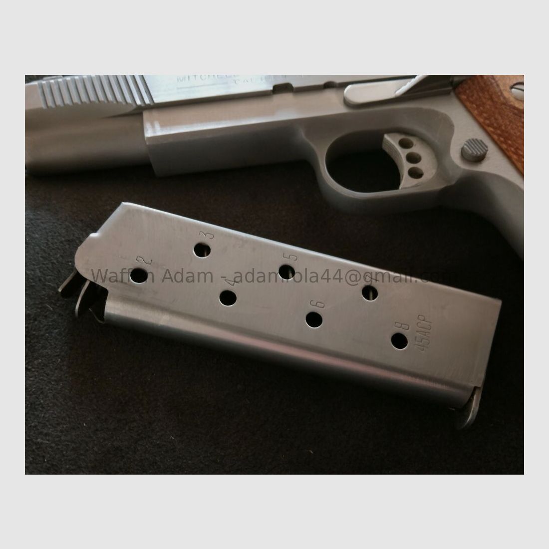 Mitchell Arms, Calif. U.S A 1911 -Gold Series 95, mit Peters Stahl Rampen Lauf