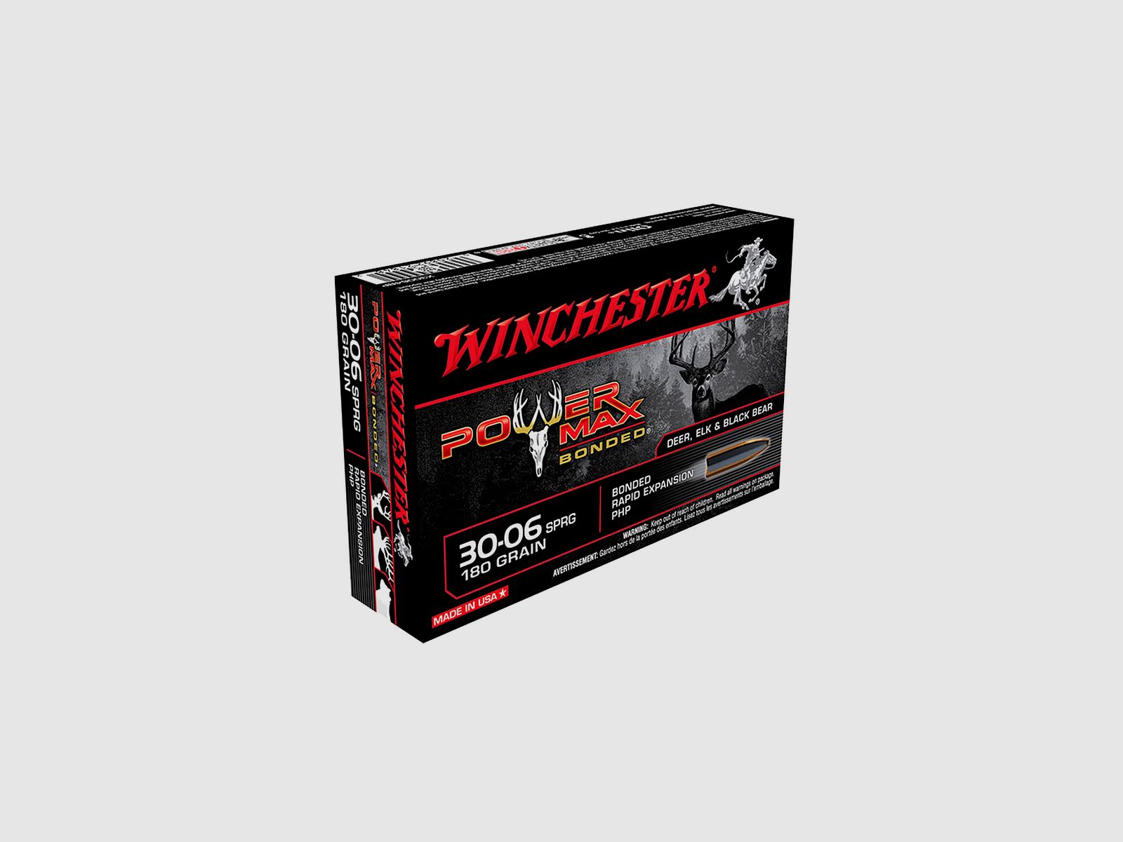 WINCHESTER 30-06 POWER MAX BONDED 180GR