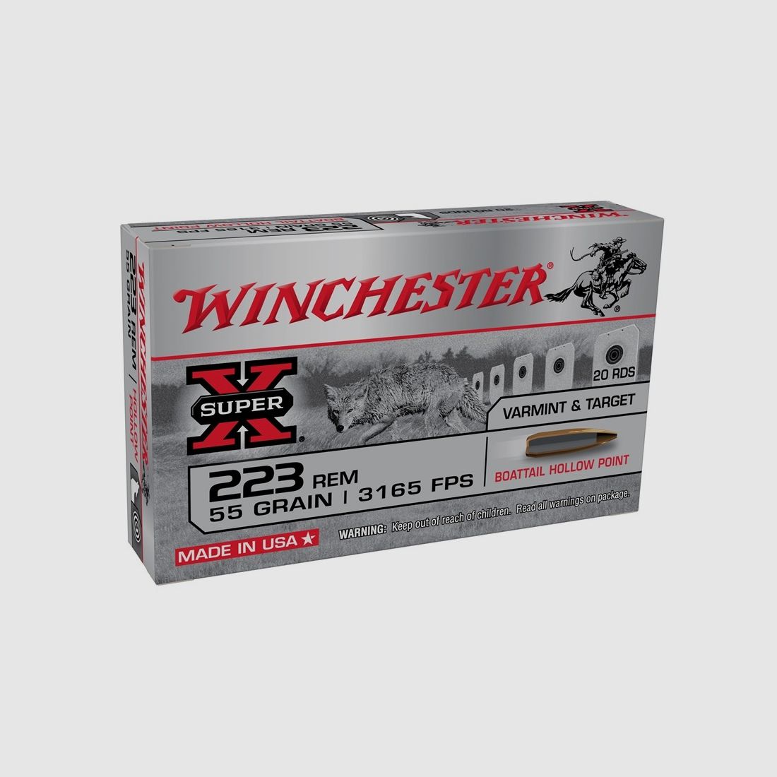Winchester Super X Kal. 223 Rem 55gr, Bild 2 von 2
