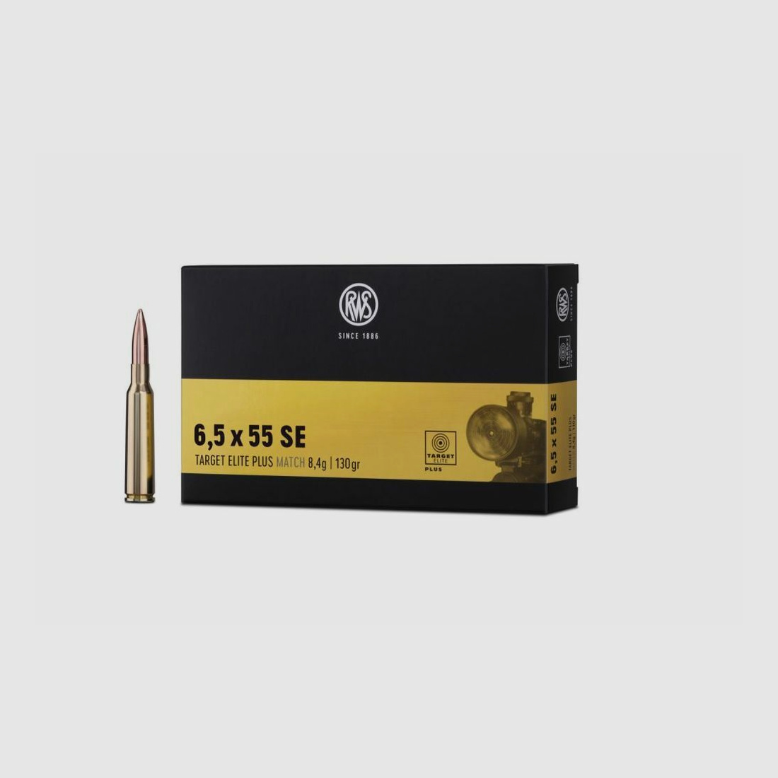 RWS HS/HP 8.4g Target Elite Plus 6.5x55SE; 6.5x55 Swedish