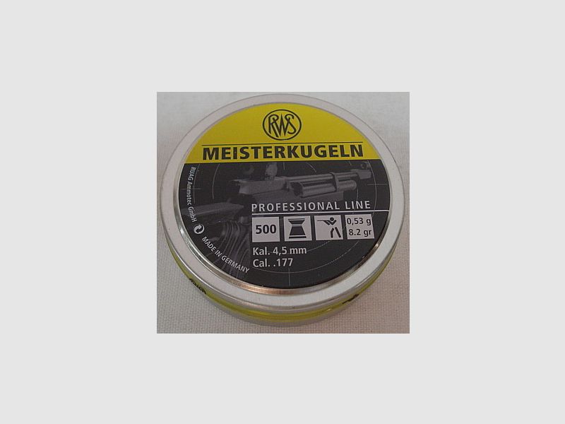 Meisterkugel Flachkopf - 4,50mm/0,53g/8,2gr (a500)