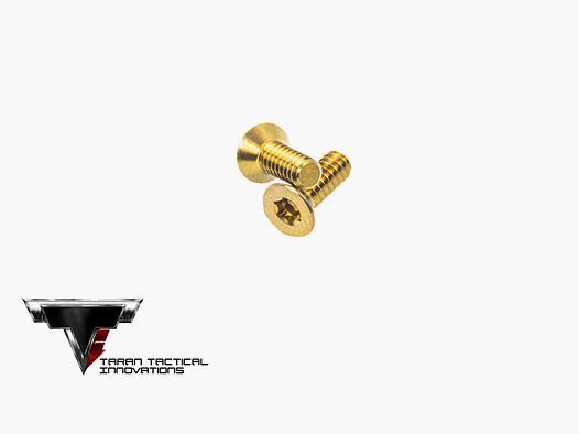TTI Titanium Pistol Optic Screw Set - Gold