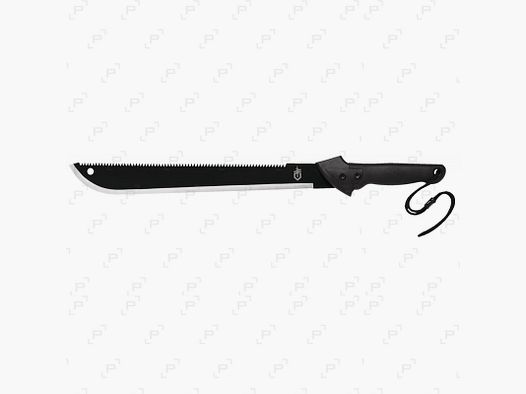 Machette GERBER GATOR noire manche caoutchouc