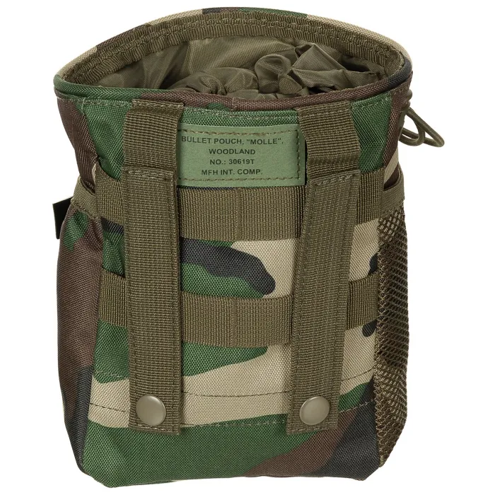 Patronenhulzen-tas "MOLLE", Woodland, afbeelding 2 van 2