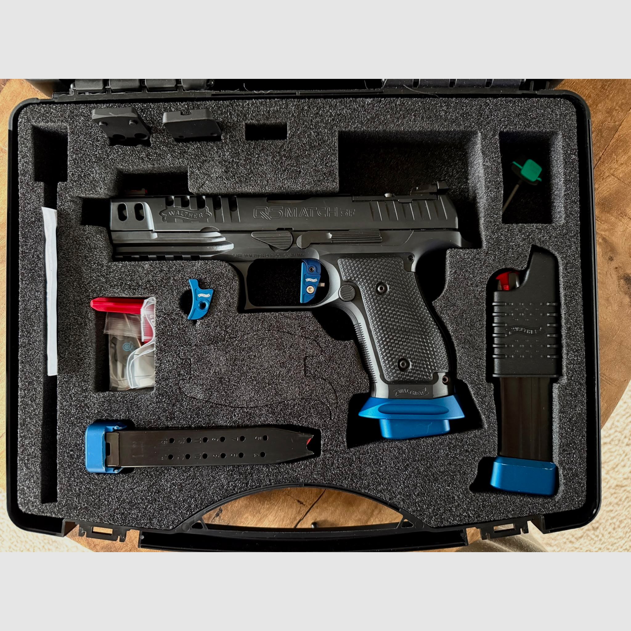 Walther Q5 Match SF Expert 9mm Luger – Stalen Frame - Topstaat – slechts 1999 €