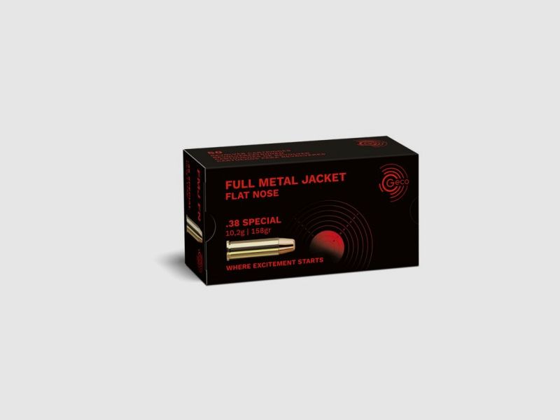 MUNITIE GECO 38 SPECIAL FMJ 158GR X50