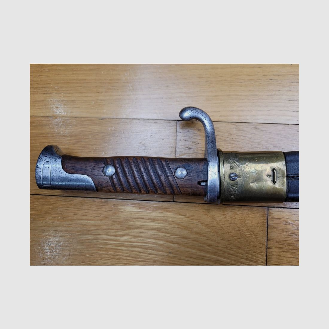 Sehr seltene deutsche Bajonett Modell 71/98 – Klinge Preußen W 68 – „Clauberg + Chevalier in Rüstung“ – TBE, Bild 3 von 16