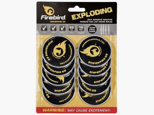 Firebird Targets SniperFire 65mm für das Kurz- & Langwaffenschießen
