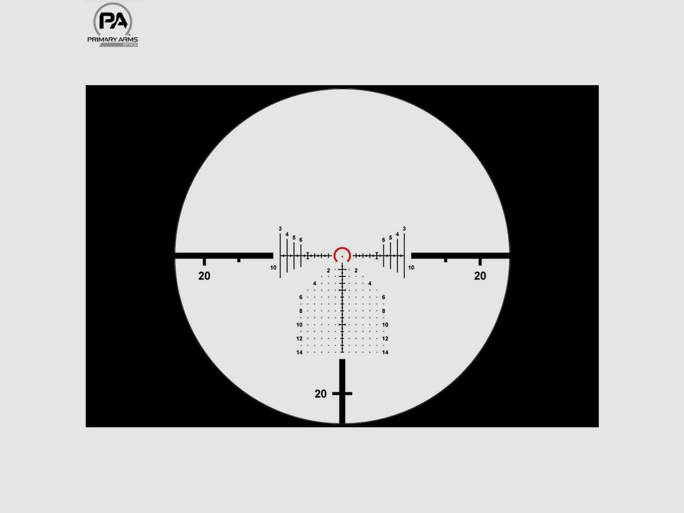 PRIMARY ARMS PLx-C COMPACT 1-8×24 RDB FFP 30mm ACSS GRIFFIN G2 rot