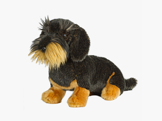 Plush toy rough-haired dachshund