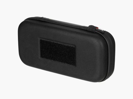 Bolsa de carcasa dura, grande, con lazos de velcro, negra