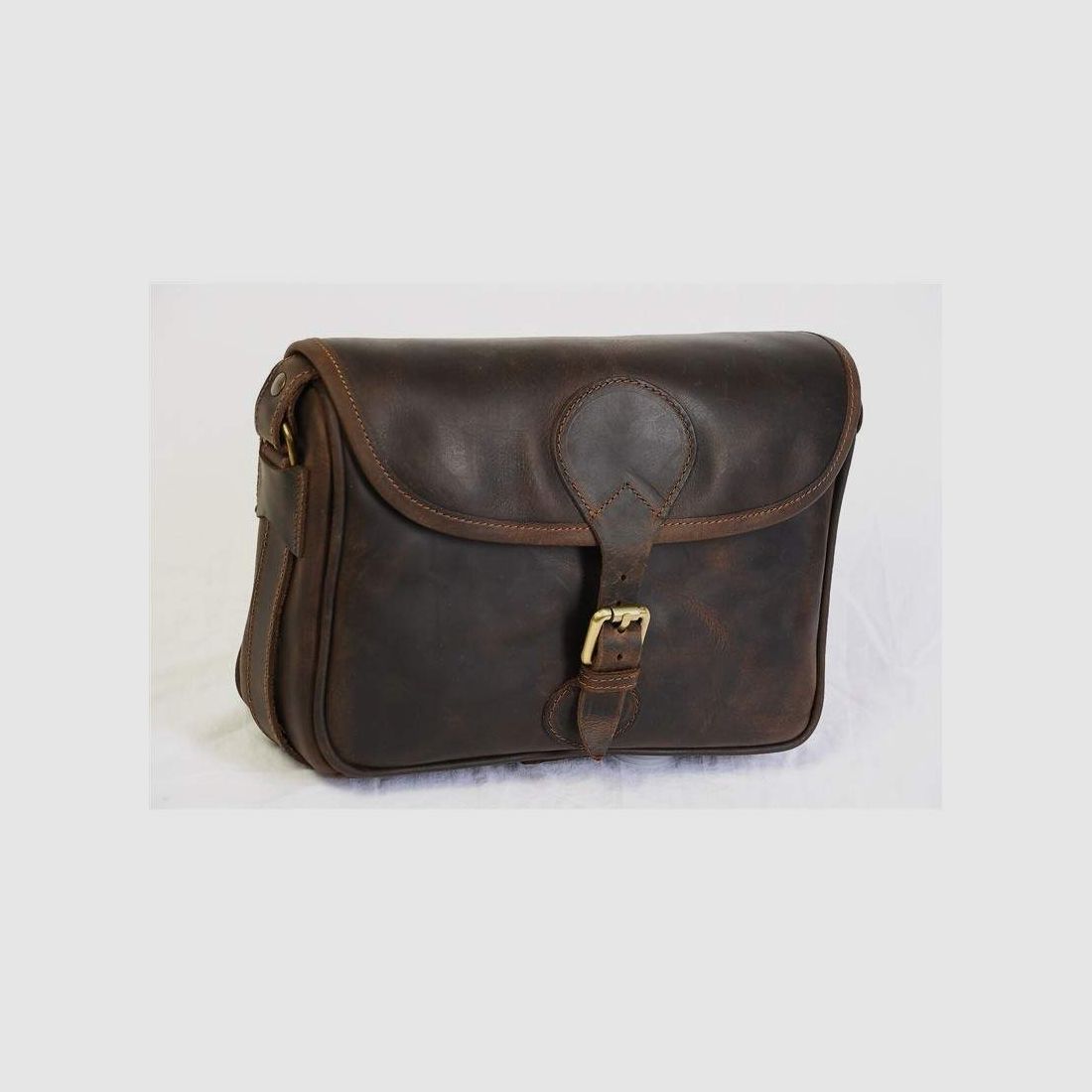 Genovese Tasche für 160 Patronen aus Vintage-Leder