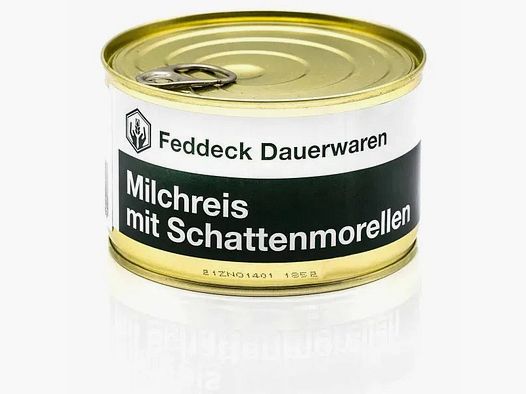 Feddeck Dauerwaren Fertiggericht Dose Milchreis mit Schattenmorellen 400g