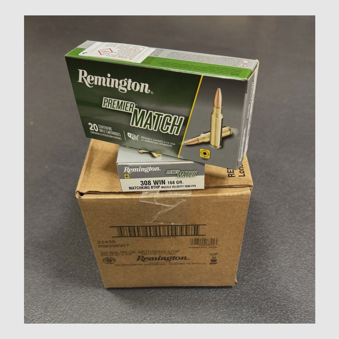 Remington .308 Win. Remington Premier Match 168grs BTHP - 200 Stück