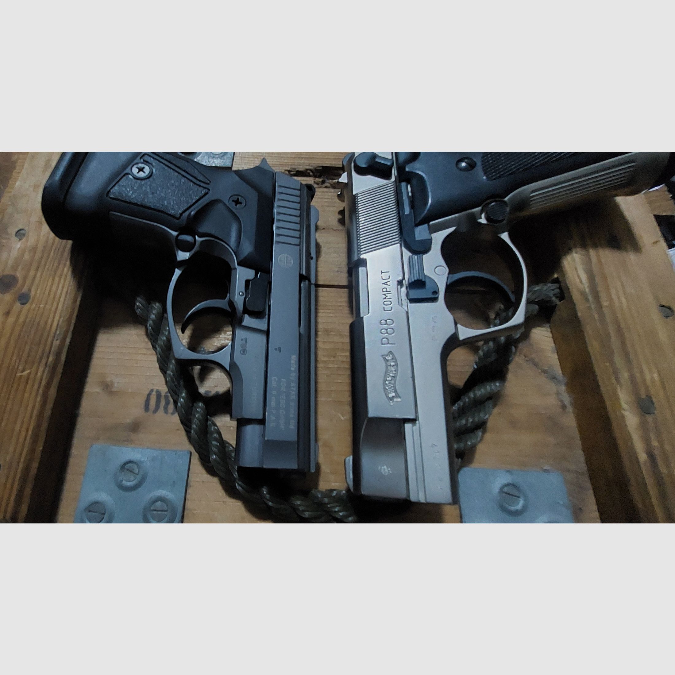 WALTHER P88 und ZORAKI 914 9 mm Schreckschuss keine Walther Glock HW94 Colt