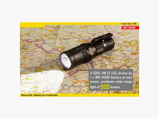 NITECORE EXPLORER CREE XM-L2 U2 900 LUMENS