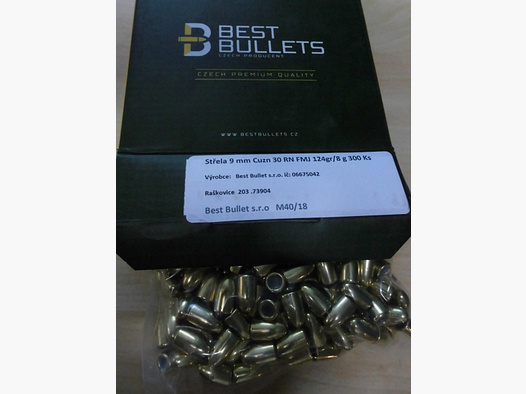 Geschosse Best Bullets 9mm / .355 124gr RN