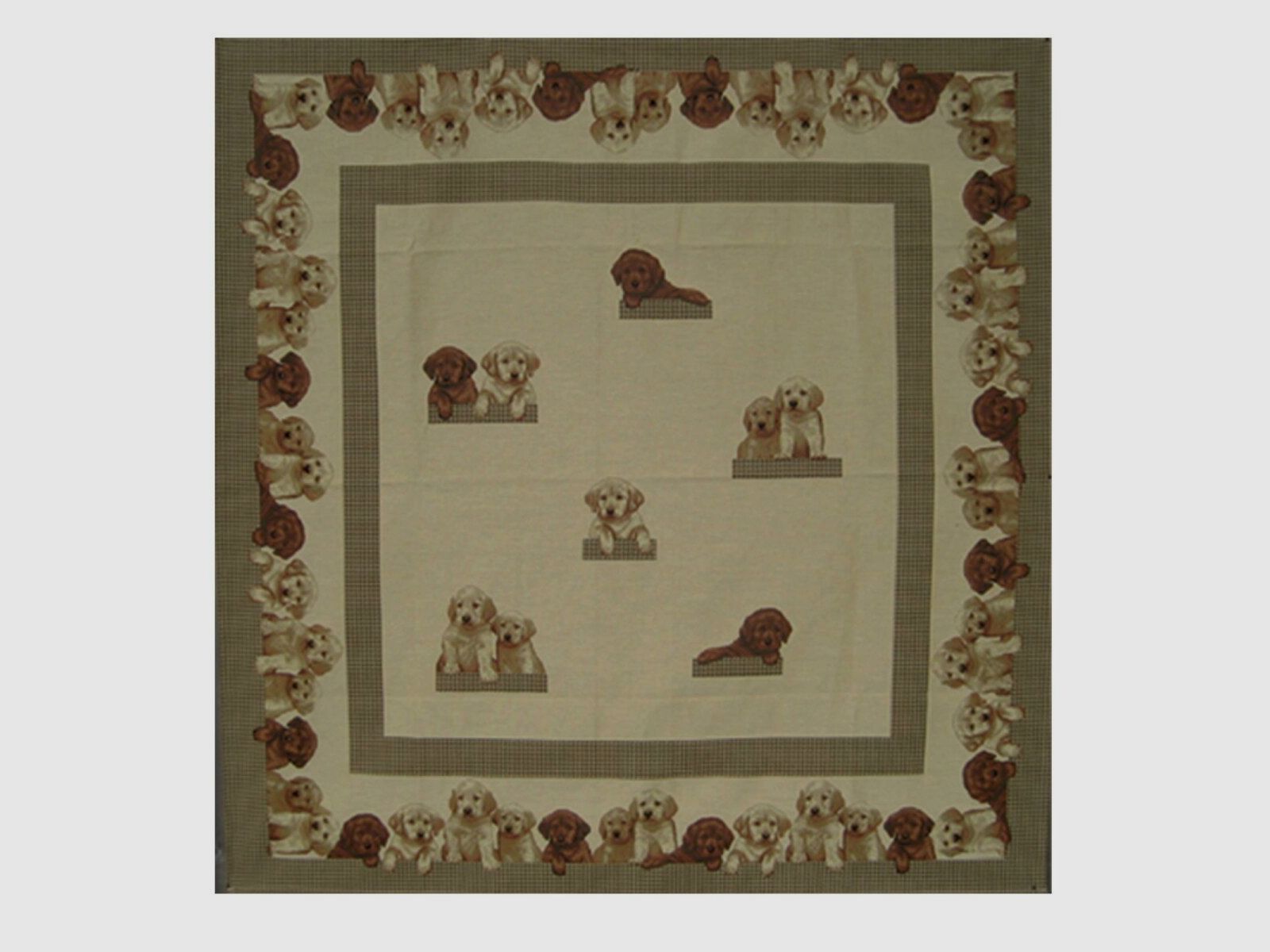 Lovergreen Tischdecken Motiv Tischdecke Labrador-Welpen