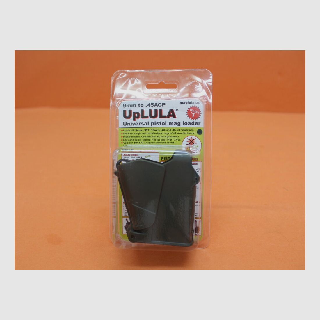 Maglula UpLULA (UP60DG): Caricatore/scaricatore per caricatori di pistole 9mm a .45Auto Verde Scuro