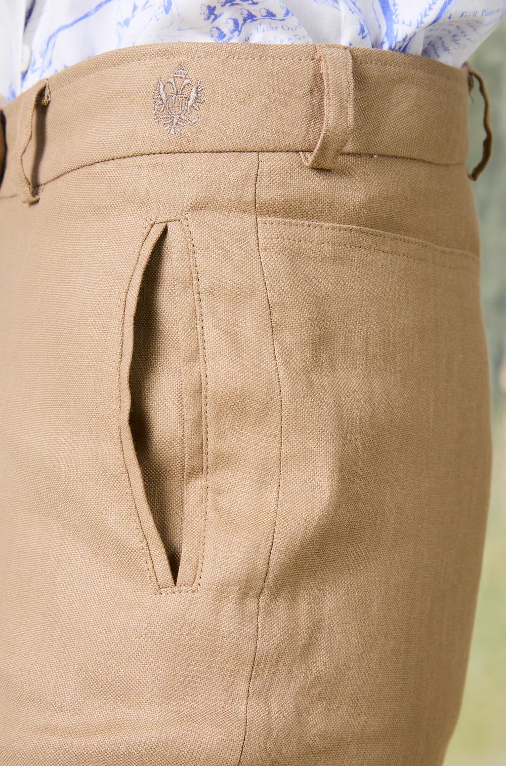 Habsburg Hose Spiegelsee in Panama Fluid Stretch in Beige, Bild 4 von 4