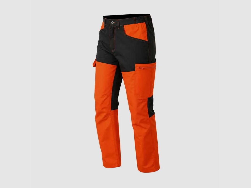 Pantaloni per bambini Treeland arancione kaki rinforzati nano-ripstop, immagine 3 di 10