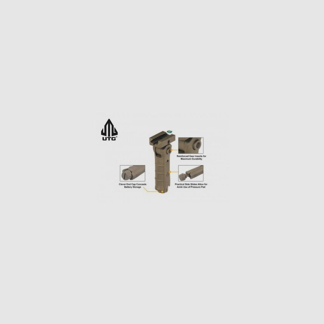 LEAPERS UTG Vouwgreep Woestijn M4/AR15 - RB-FGRP170D