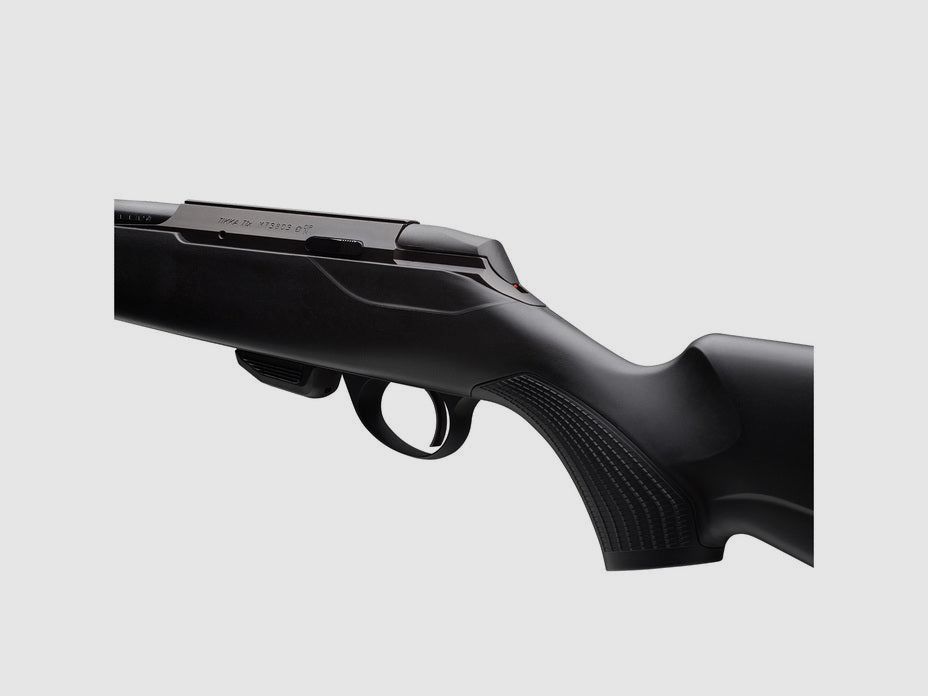 TIKKA T1x MTR .22LR, schwarz, Lauflänge 20", Drall 16,5", Direktabzug, 10 Schuss, schwarzer Synthetikschaft, MG 1/2"-28UNEF, Bild 3 von 4