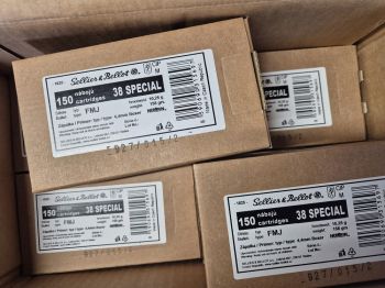 S&B .38 Spezial FMJ 158grs 150 Schuss