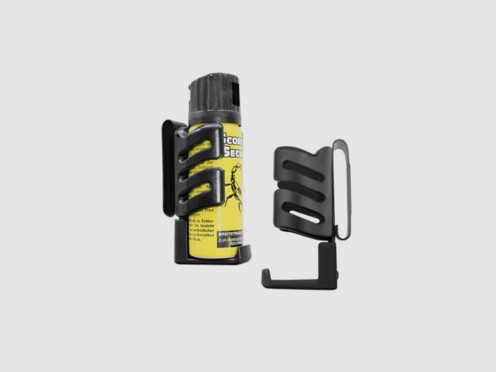 ESP plastic holster with clip for defense sprays 50-63 ml