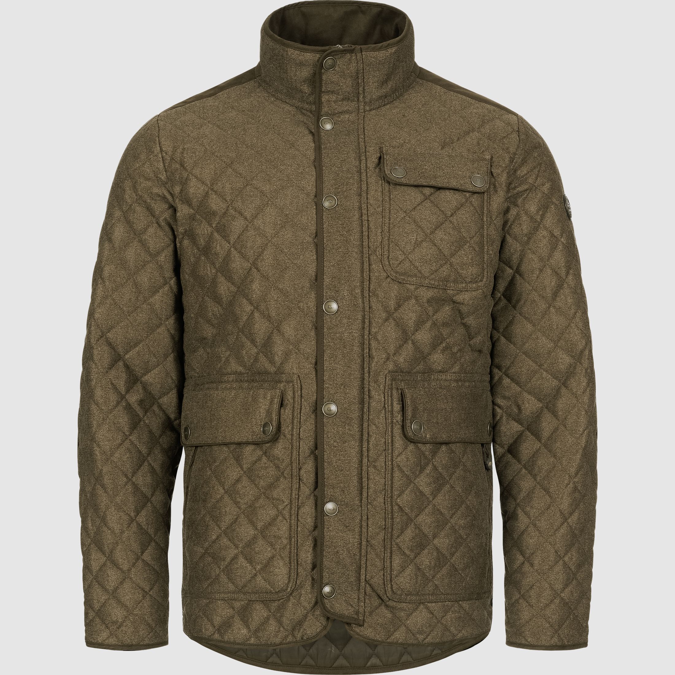 Herren Vintage Jacke Miles Dunkelbraun Mélange S