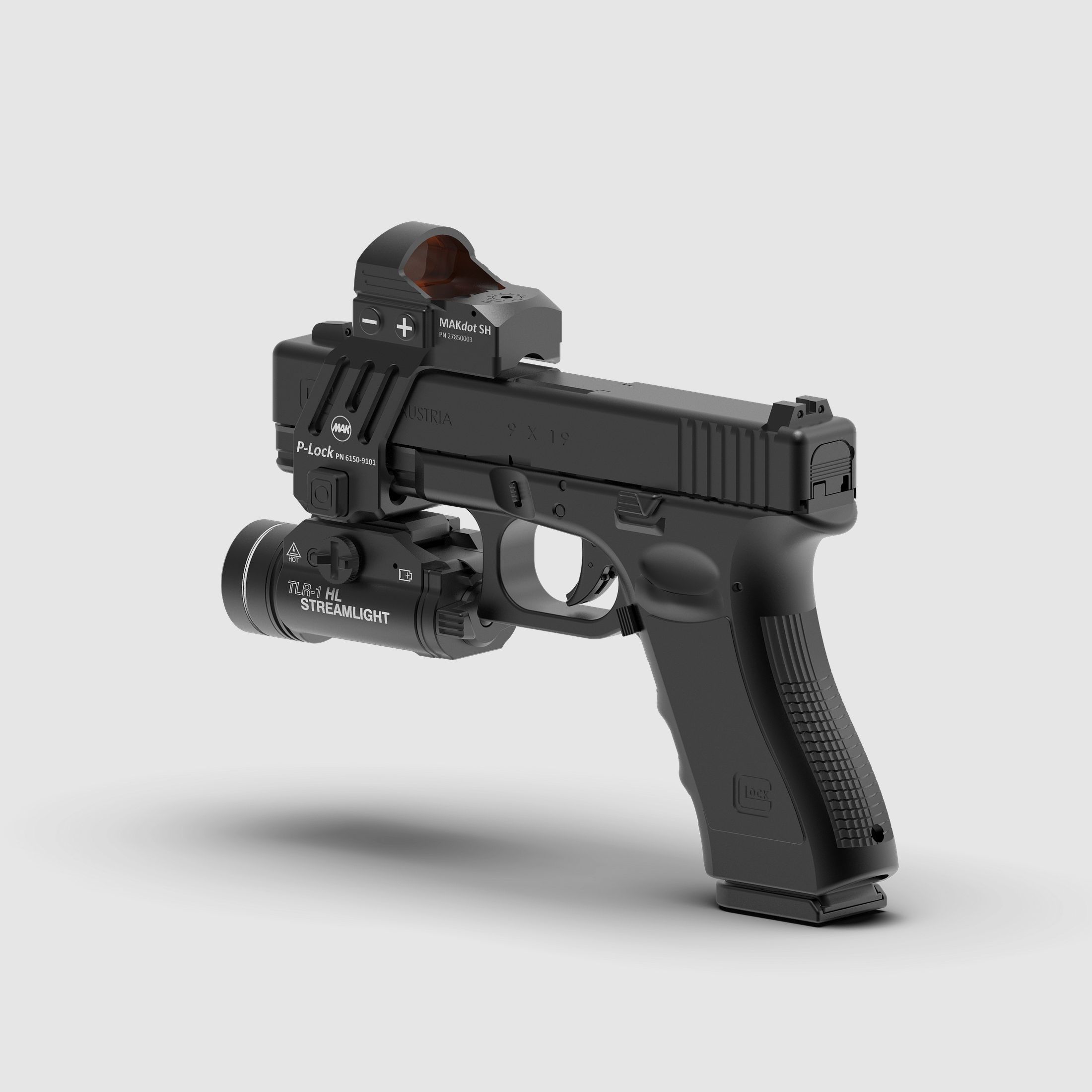 MAK P-LOCK - Reflexvisier-Montage für Pistolen