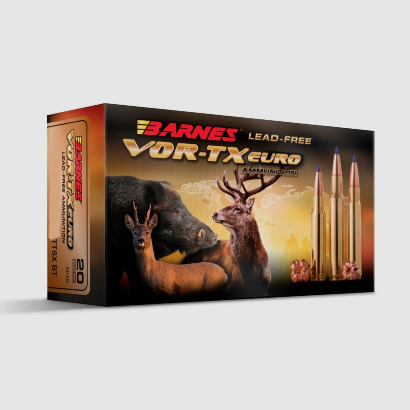 Barnes 31331 .30-06 Sprg. Vor-TX TTSX 10,90g 168grs. Bleifrei Langwaffenmunition