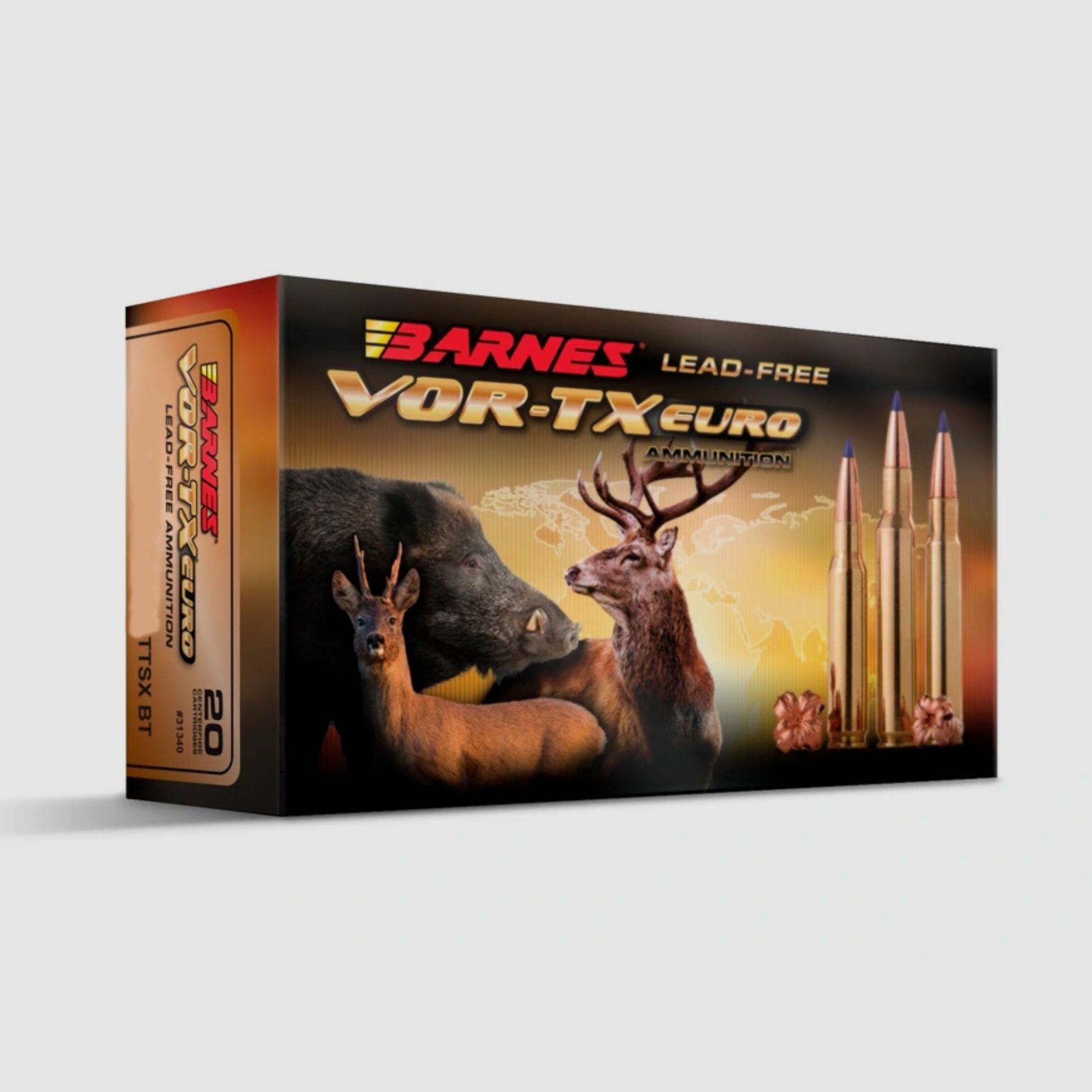 Barnes 31331 .30-06 Sprg. Vor-TX TTSX 10,90g 168grs. Bleifrei Langwaffenmunition
