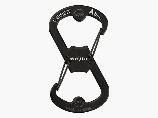 Nite Ize Nite Ize Karabiner Flaschenöffner S-Biner Ahhh Edelstahl schwarz