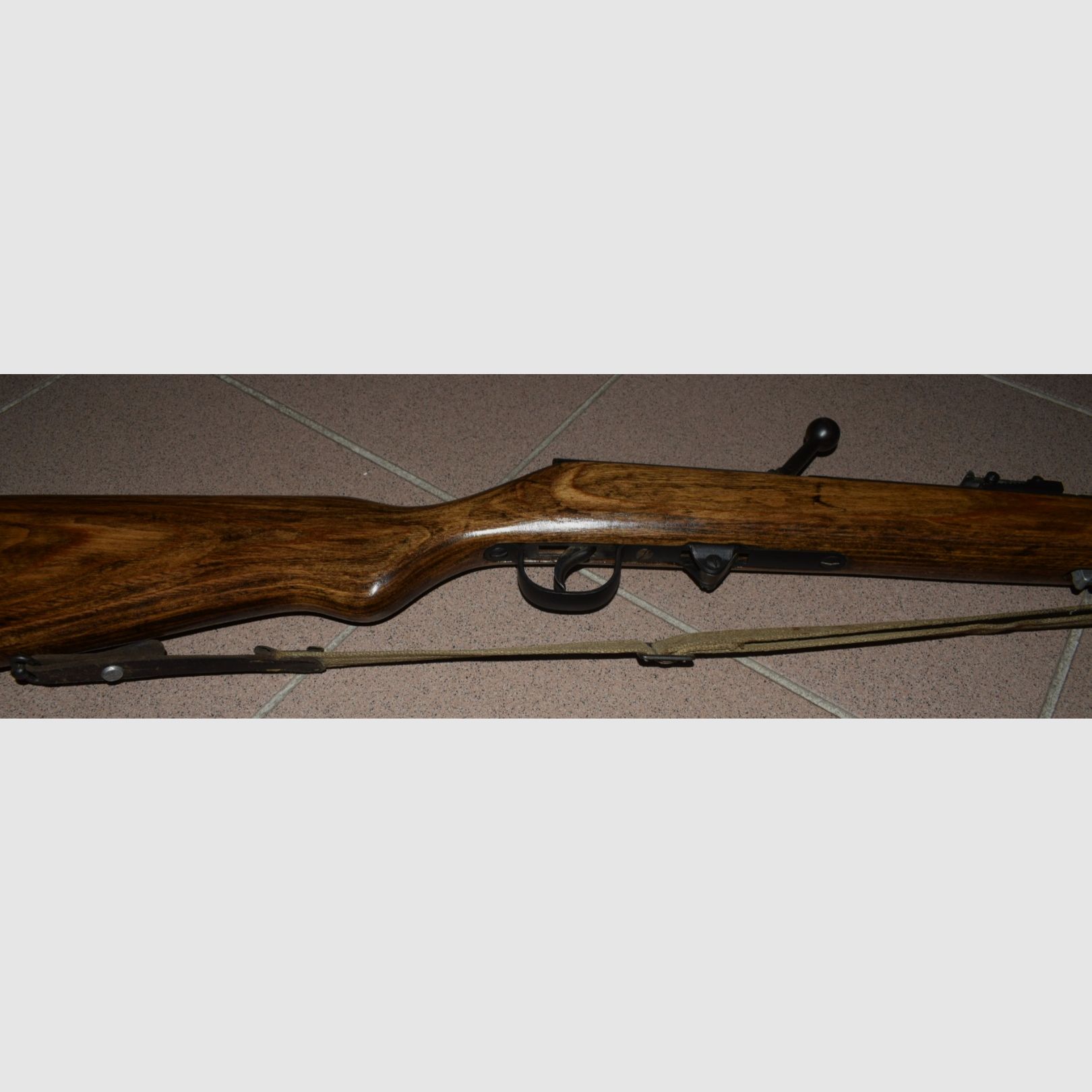 Luftgewehr Haenel 49a, sehr frühes GST Gewehr, Lauf gestempelt, Feder und Dichtung Neu