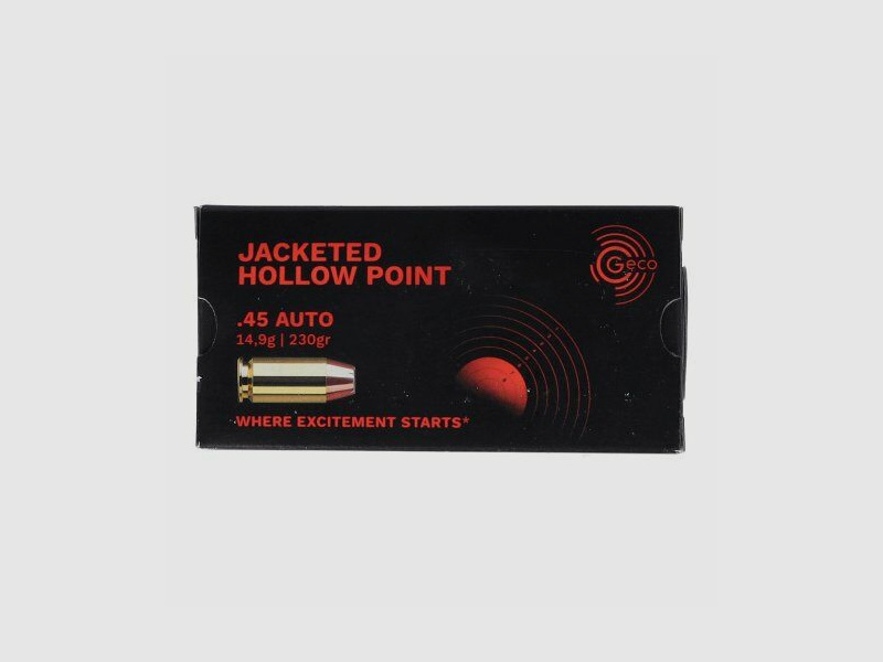 GECO Hollow Point 230gr .45 Auto