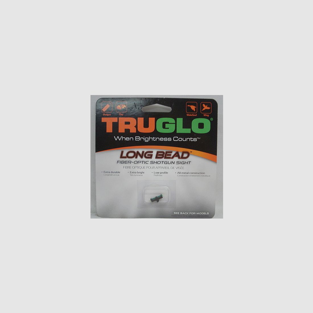 Truglo LongBead M2,6 verde - L:13mm, cuerpo de metal