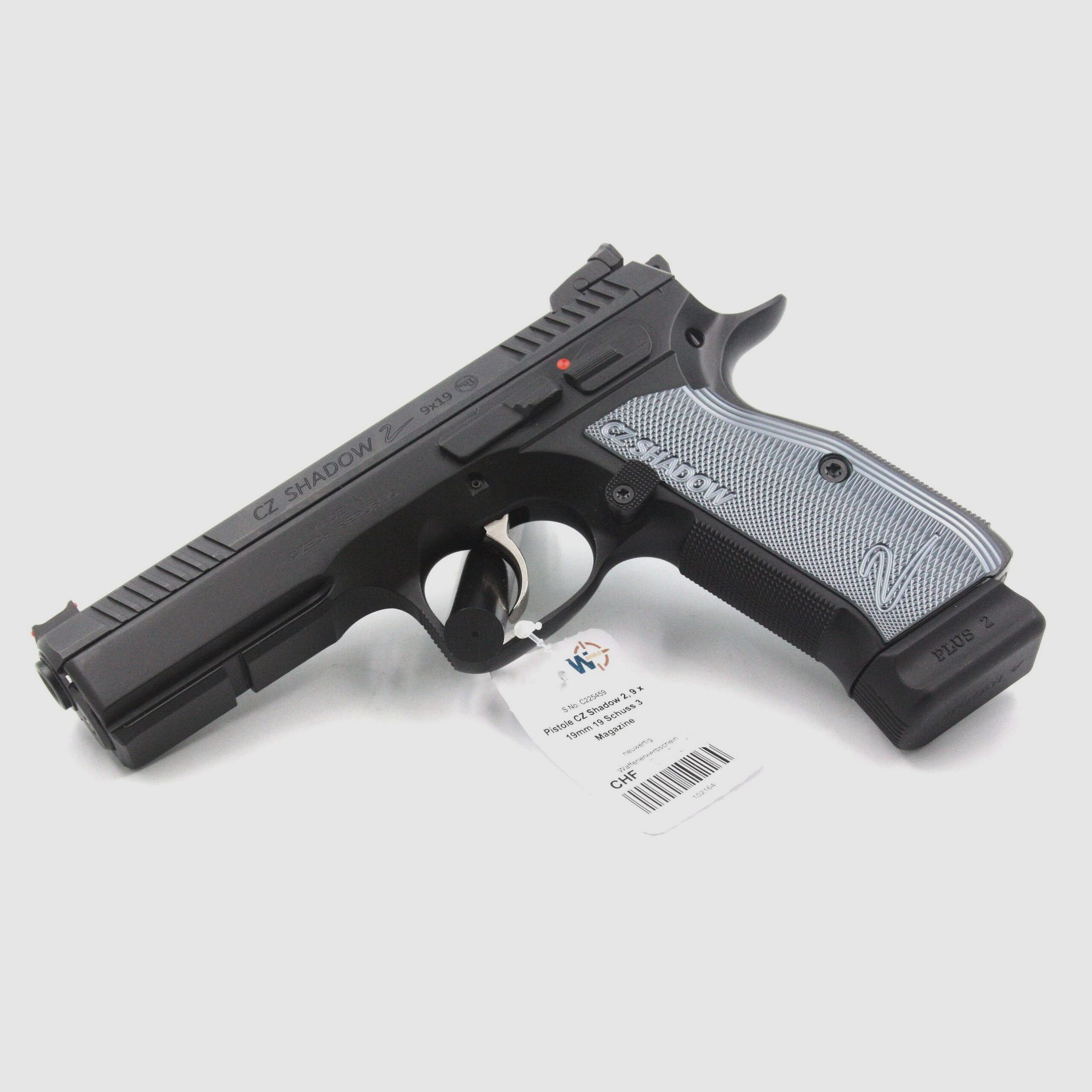 Pistole CZ Shadow 2, 9×19, 19 Schuss, 3 Magazine, Bild 1 von 3