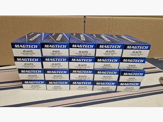 1000 Magtech Messinghülsen .45 ACP