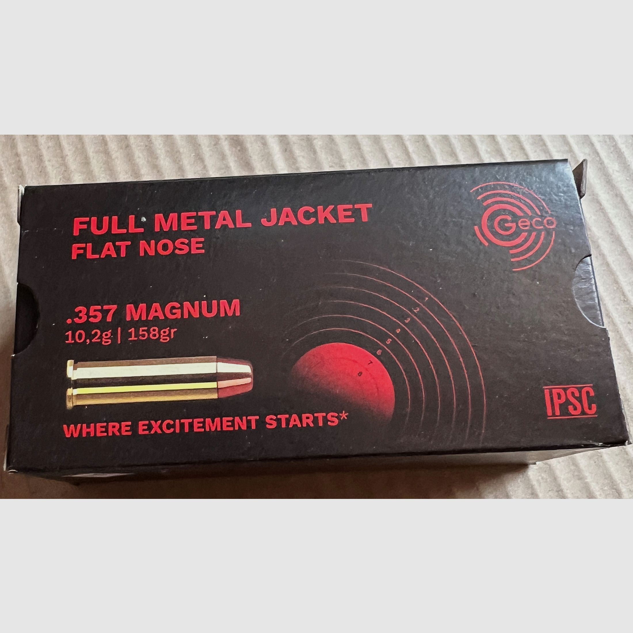 1000 pièces GECO .357 Magnum VM-FK FMJ