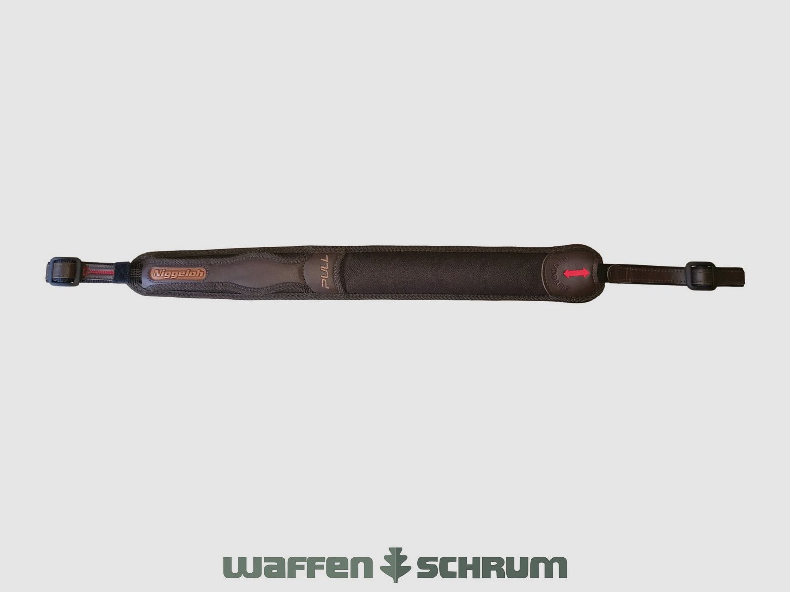Niggeloh Gewehrriemen Automatic Pull Neopren - Leder - Braun