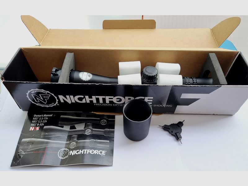 NightFORCE ZF NXS 5,5-22x50 MOAR Absehen. Mit ZeroStop