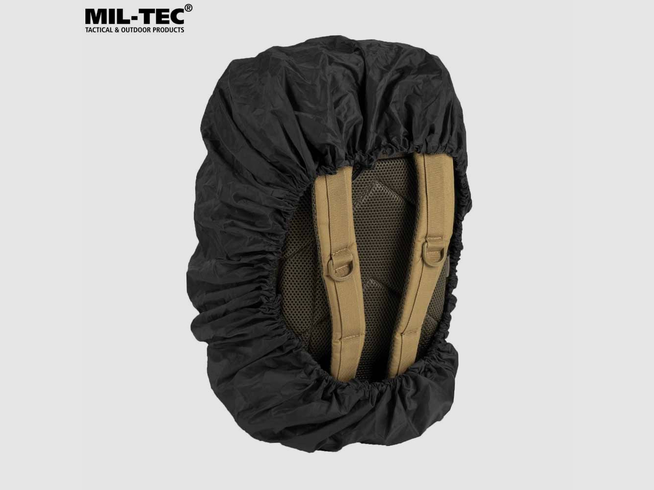 MIL-TEC BACKPACK COVER FOR ASSAULT PACK LARGE BLACK