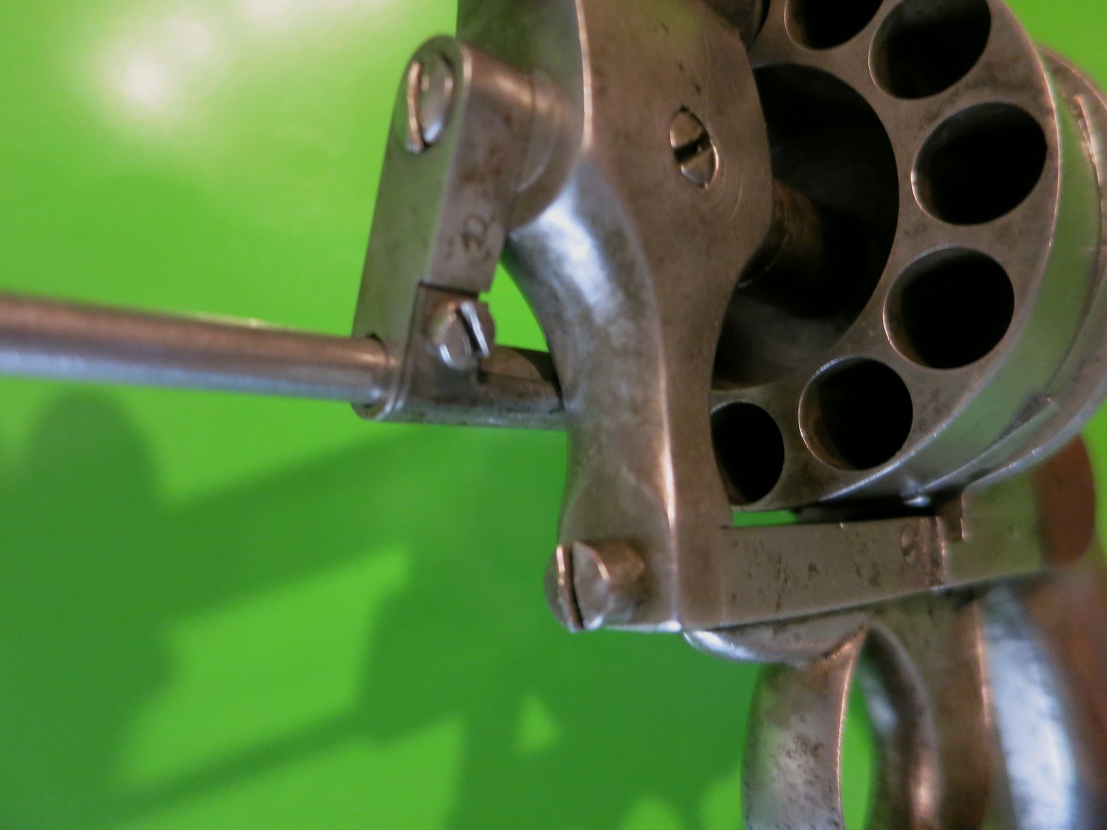 Lefaucheux-Stiftfeuerrevolver 1865, 12 schüssig, Kal. 9 mm Lefaucheux, super selten     #53-