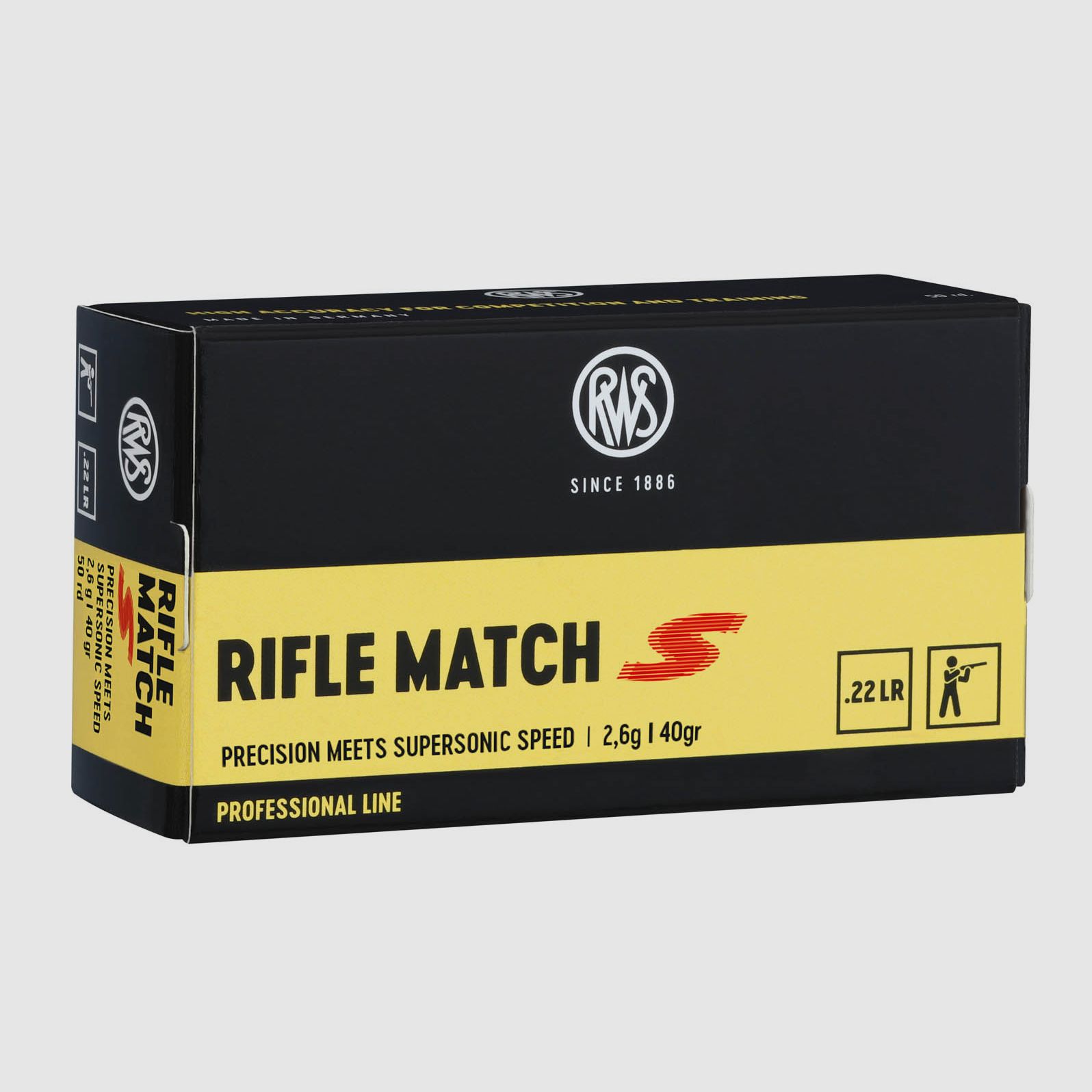 RWS .22lr Rifle Match S 2,6g - 40gr.