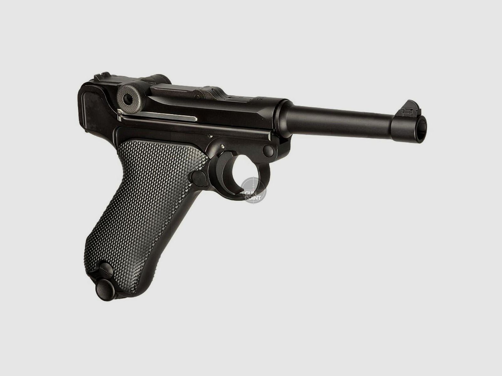 Softair - Pistole - WE P08 Full Metal GBB-Schwarz - ab 18, ber 0,5 Joule